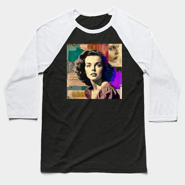 Ida Lupino #10 Baseball T-Shirt by MonoMagic